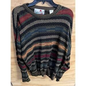 VTG Men's Florence Tricot Sweater Coogi Style Large Grandpa Knit Italy